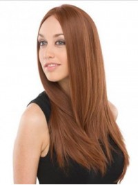 Centrale Scheiding Lange Rechte Lace Front Remy Mensenhaar Pruiken 22 Inch