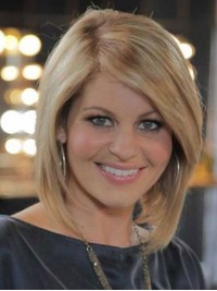 Blonde Pruiken Van Mensenhaar Zonder Kap Met Pony Aan De Zijkant 12 Inch