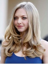 Blonde Lange Golvende Kaploze Pruiken Van Echt Haar 20 Inch