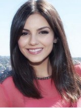 Katharine Mcphee Lange Rechte Monofilament Menselijke Pruiken 16 Inch