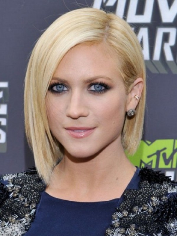 Bob Blonde Rechte Synthetische Pruiken