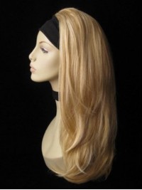 Blonde Rechte Lange Pruiken Van Echt Haar En Halve Pruiken