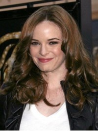 Danielle Panabaker Middenscheiding Lange Golvende Synthetische Lace Front Pruiken