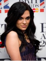 Jessie J Lange Golvende Pruiken Van Synthetisch Kant Met Pony Aan De Zijkant
