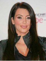 Kim Kardashian Lange Zwarte Rechte Monofilament Pruiken Van Echt Haar Met Pony Aan De Zijkant
