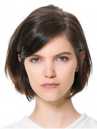 Bob Korte Rechte Synthetische Lace Front Pruiken