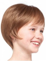 Monofilament-Pruiken Voor Kinderen Met Korte Bob