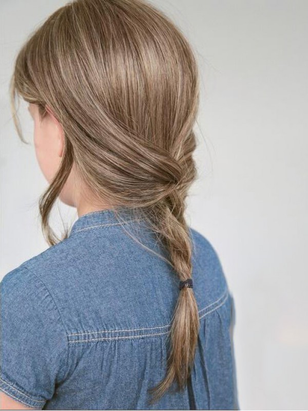 Lange Blonde Pruik Met Steil Haar Voor Meisjes