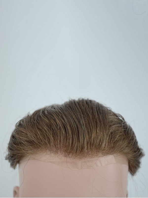 8 "X 10" Dunne Huid Toupet Voor Mannen Echt Menselijk Haarstukje