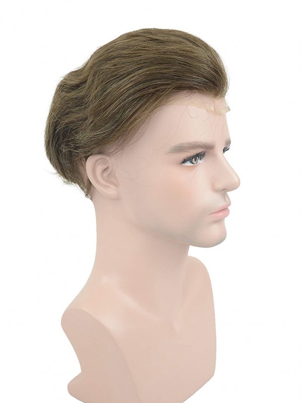 8 "X 10" Toupet Van Echt Haar Voor Mannen