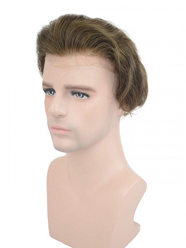 8 "X 10" Toupet Van Echt Haar Voor Mannen