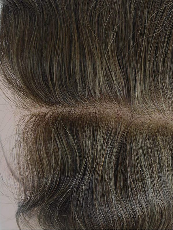 8 "X 10" Toupet Van Echt Haar Voor Mannen