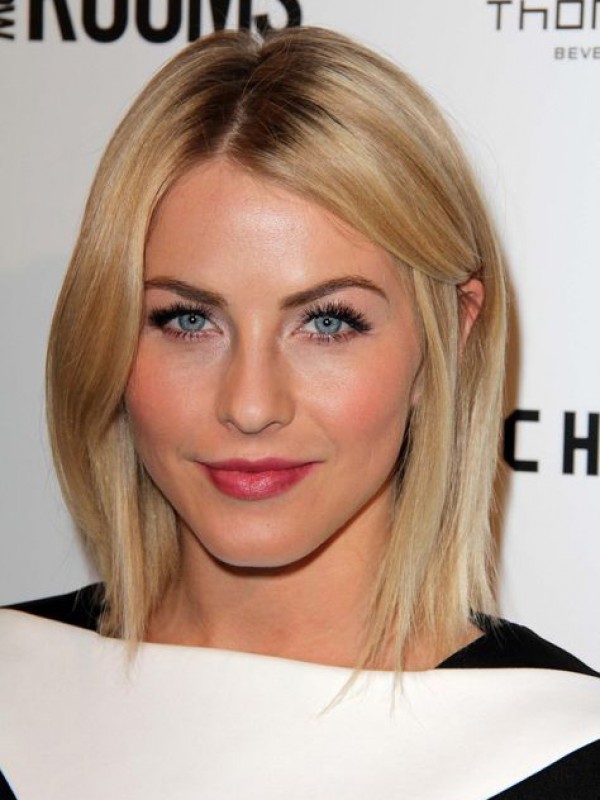 Bob-Stijl Blonde Middenscheiding Korte Rechte Kaploze Pruiken Van Echt Haar 9 Inch