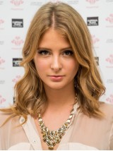 Blonde Lange Golvende Pruiken Van Echt Haar Met Kant 16 Inch