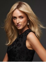 Centrale Scheiding Bruin Lang Golvend Full Lace Menselijk Haar Pruiken 16 Inch