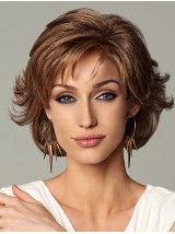 Lace Front Halflang Betaalbare Monofilament Pruiken