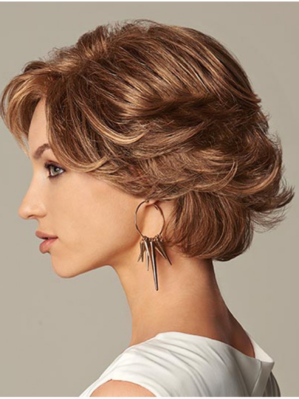 Lace Front Halflang Betaalbare Monofilament Pruiken