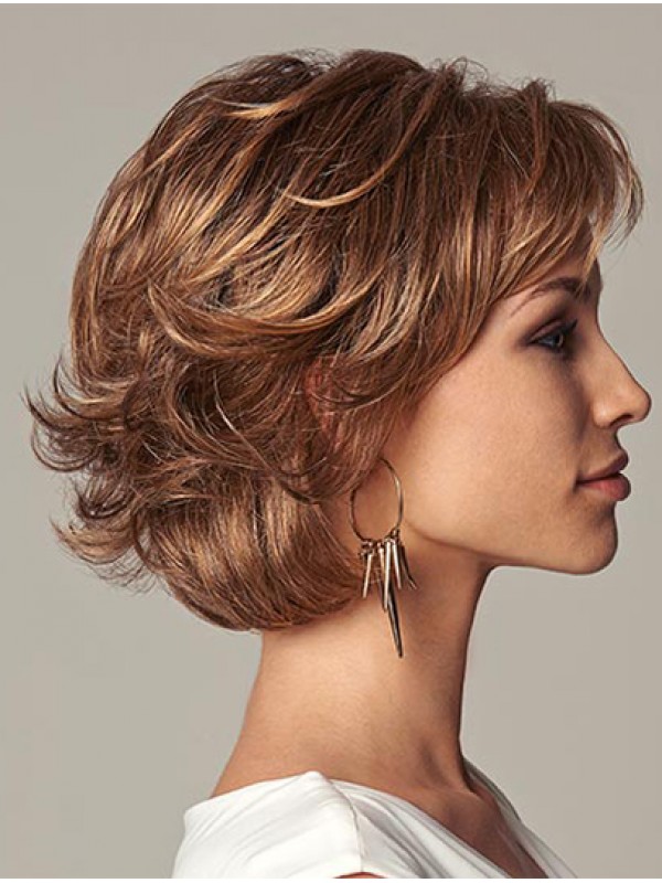 Lace Front Halflang Betaalbare Monofilament Pruiken