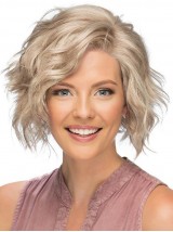 Betaalbare 8" Kort Lace Front Blond Klassiek Pruiken