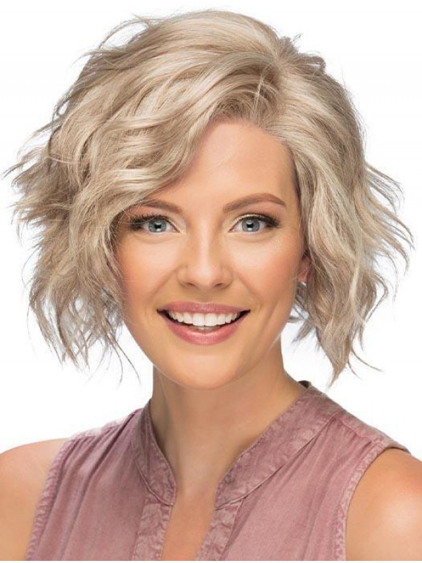 Betaalbare 8" Kort Lace Front Blond Klassiek Pruiken