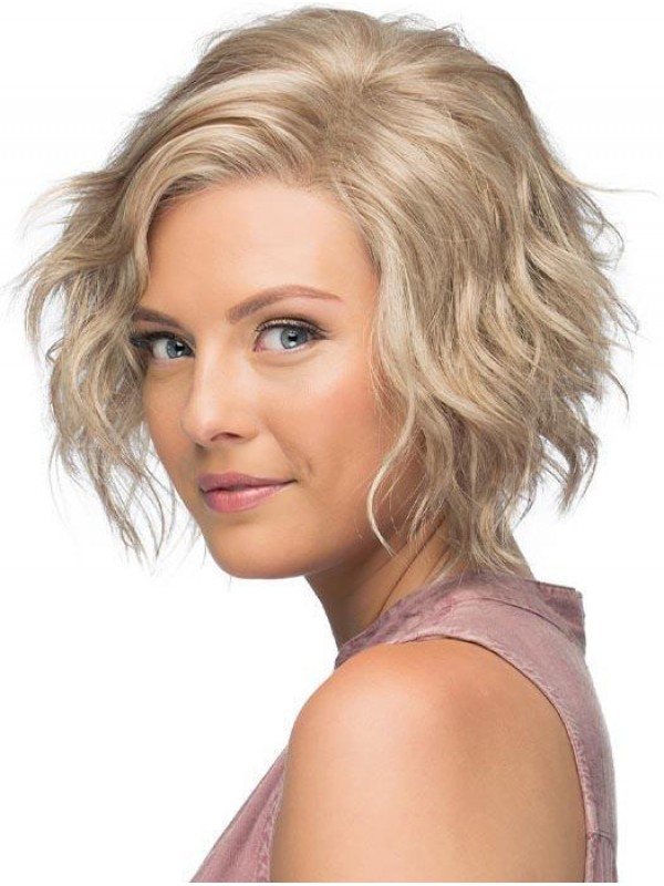 Betaalbare 8" Kort Lace Front Blond Klassiek Pruiken