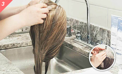 Stap 3: Shampoo Stap 3: Shampoo